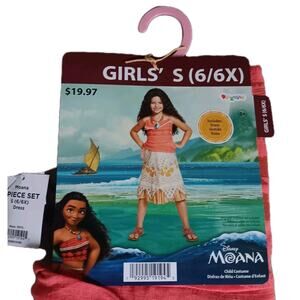 Disney Moana Size Small 6/6x Dress Child Costume Halloween Cosplay